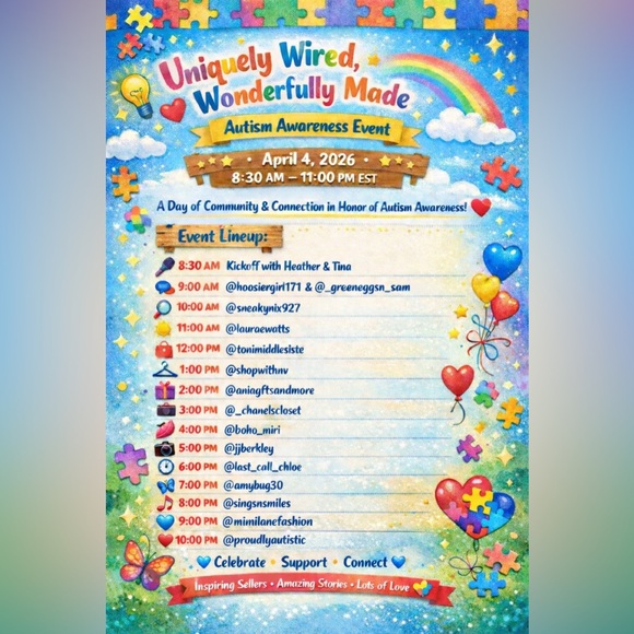 4/4/26 Uniquely Wired, Wonderfully Made! An all day Autism Awareness Event! - Picture 2 of 3